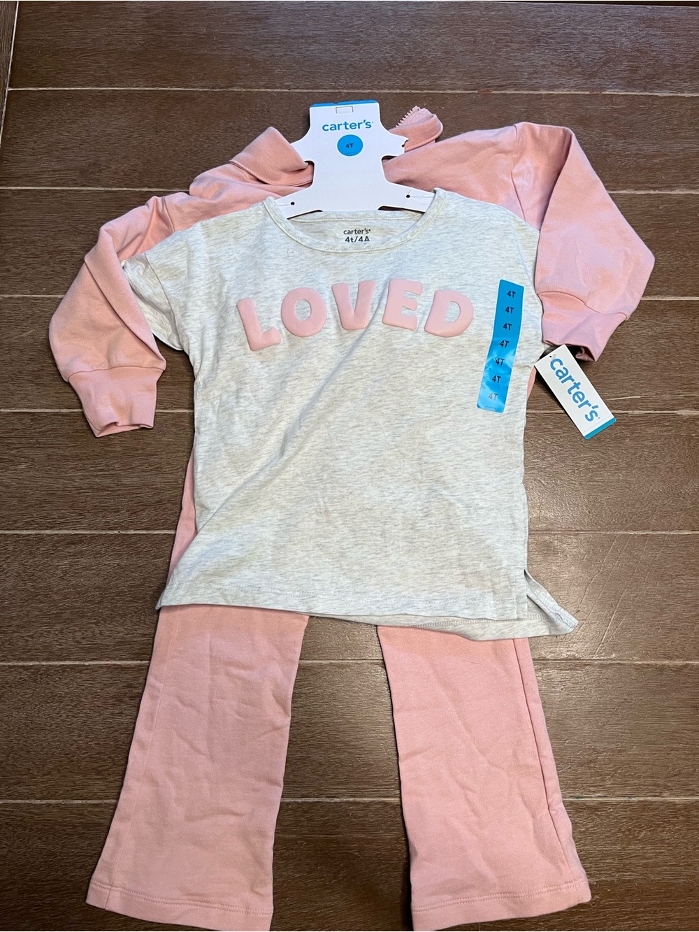 Carter’s Girls 3 Piece Tracksuit Set Size 4T